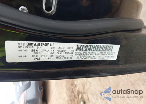 2014 Dodge Journey American Value Pkg/Se z USA, uszkodzony, nr VIN 3C4PDCAB1E1214316